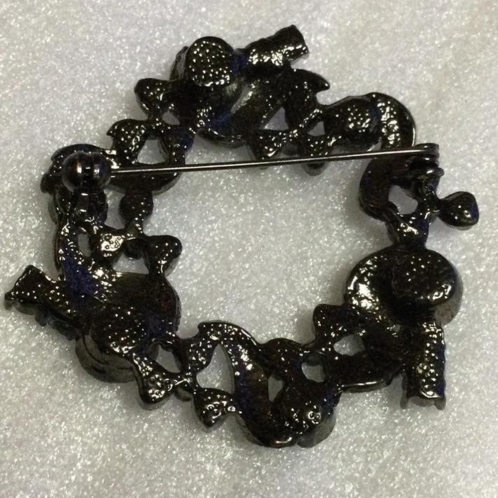 Blue Rhinestone Brooch - Picture 2 of 4